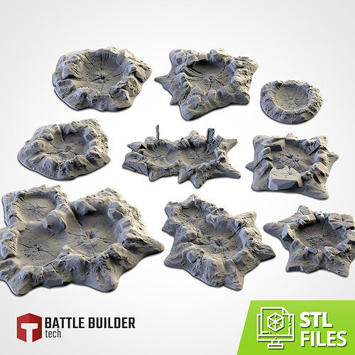 CRATERS starfish 3D print model