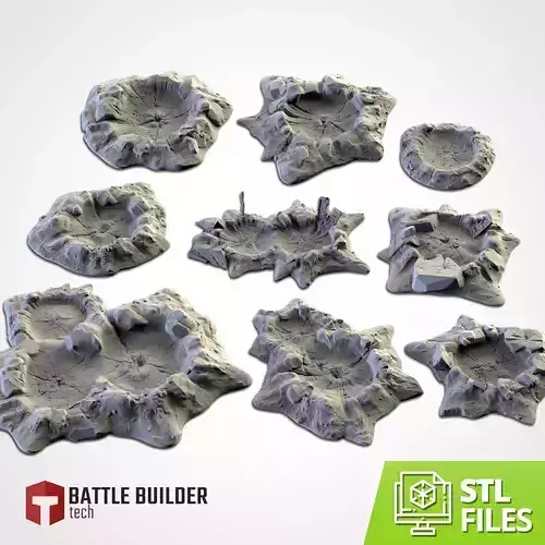 CRATERS starfish 3D print model