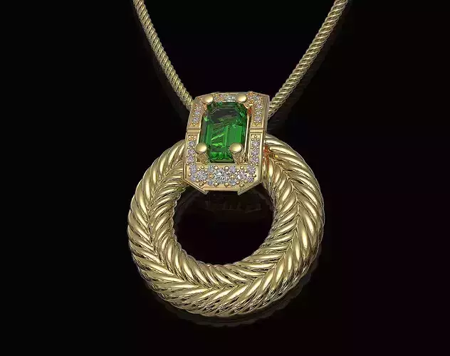 Brilliant Braid pendant 3D print model