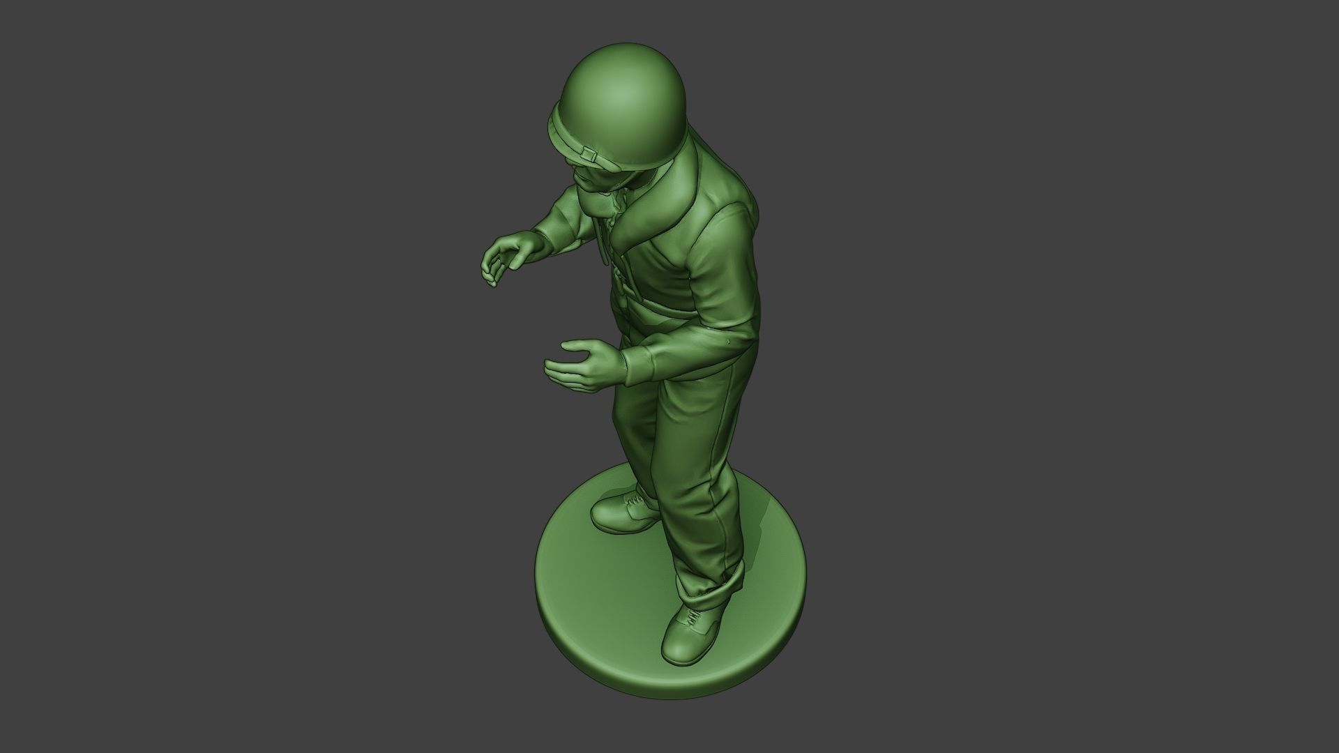 US Navy Sailor ww2 Action USN1 3D print model_15