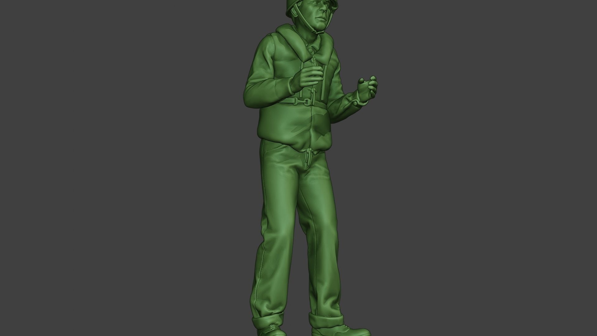 US Navy Sailor ww2 Action USN1 3D print model_13