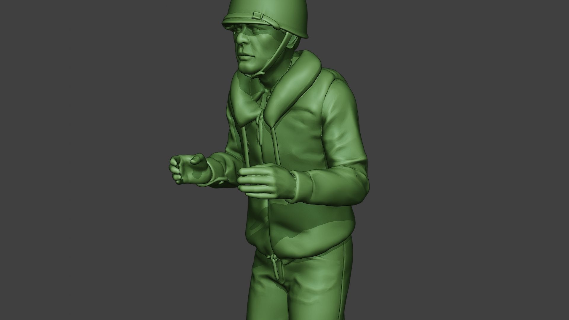 US Navy Sailor ww2 Action USN1 3D print model_18