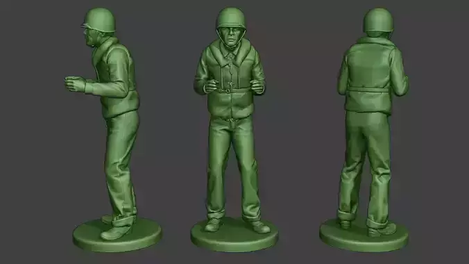 US Navy Sailor ww2 Action USN1 3D print model
