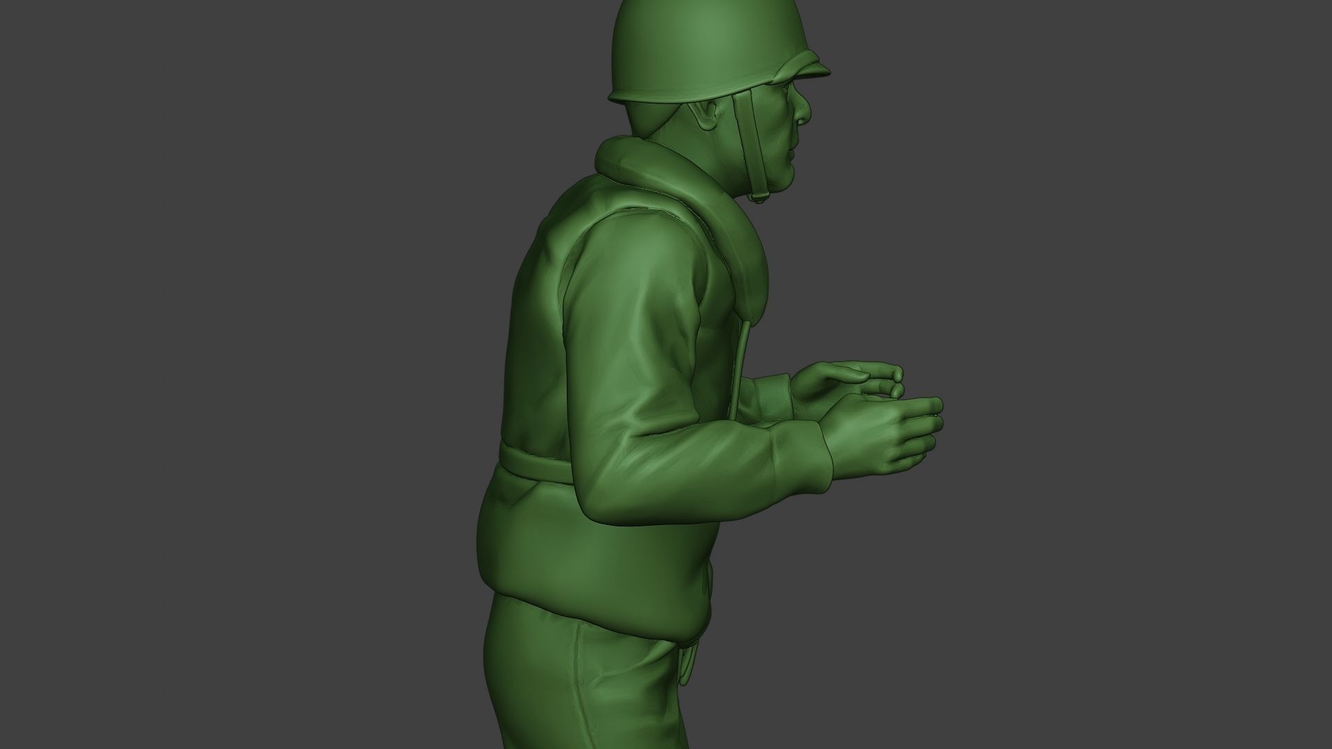 US Navy Sailor ww2 Action USN1 3D print model_20