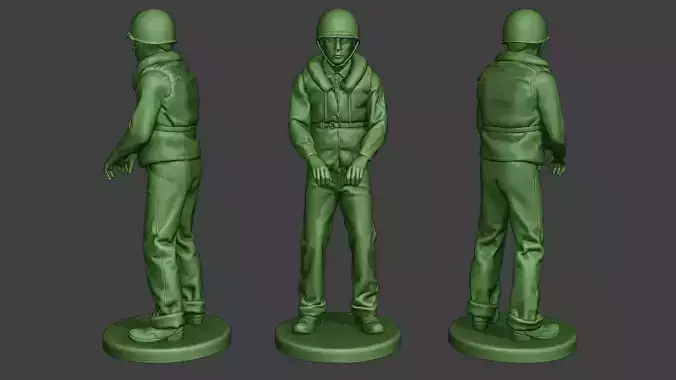 US Navy Sailor ww2 Action2 USN1 3D print model