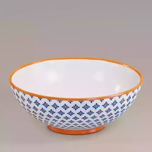 Patterned fruit bowl