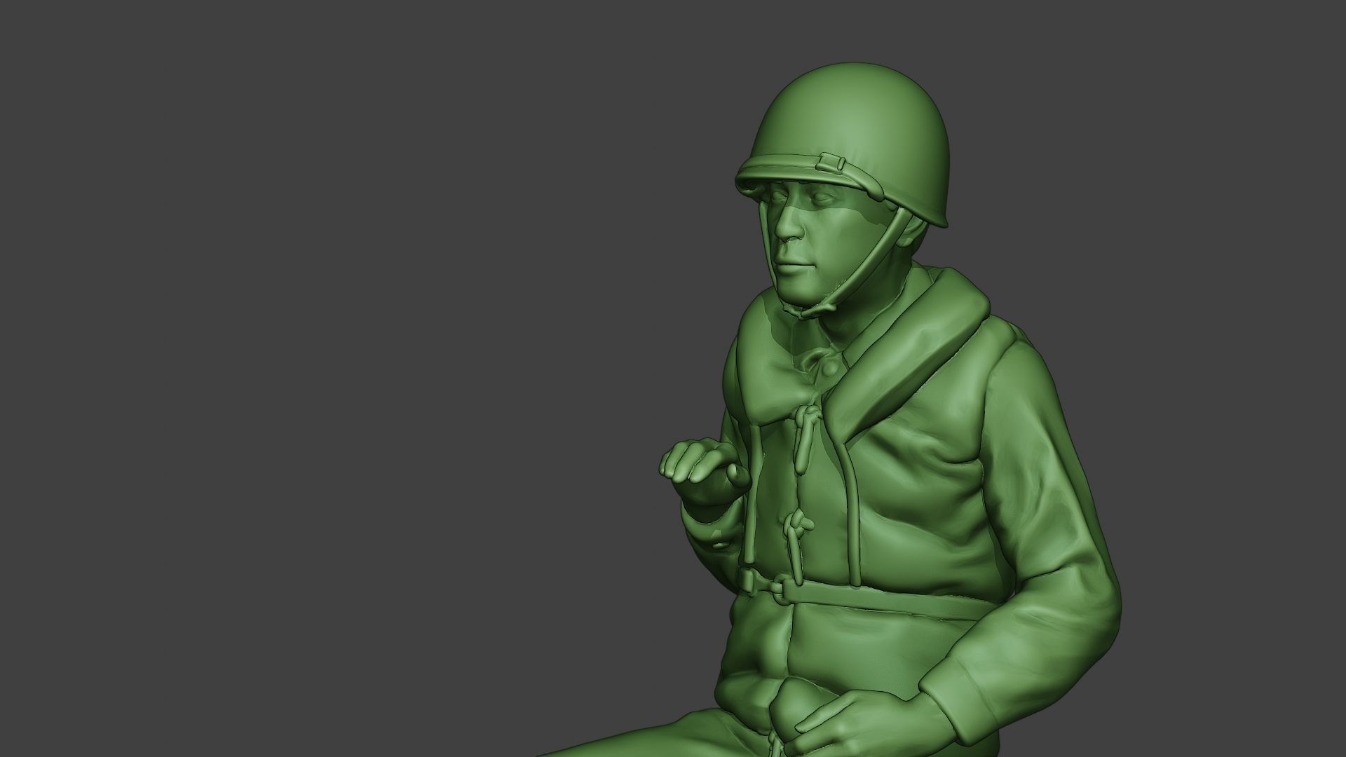 US Navy Sailor ww2 Sit USN1 3D print model_18