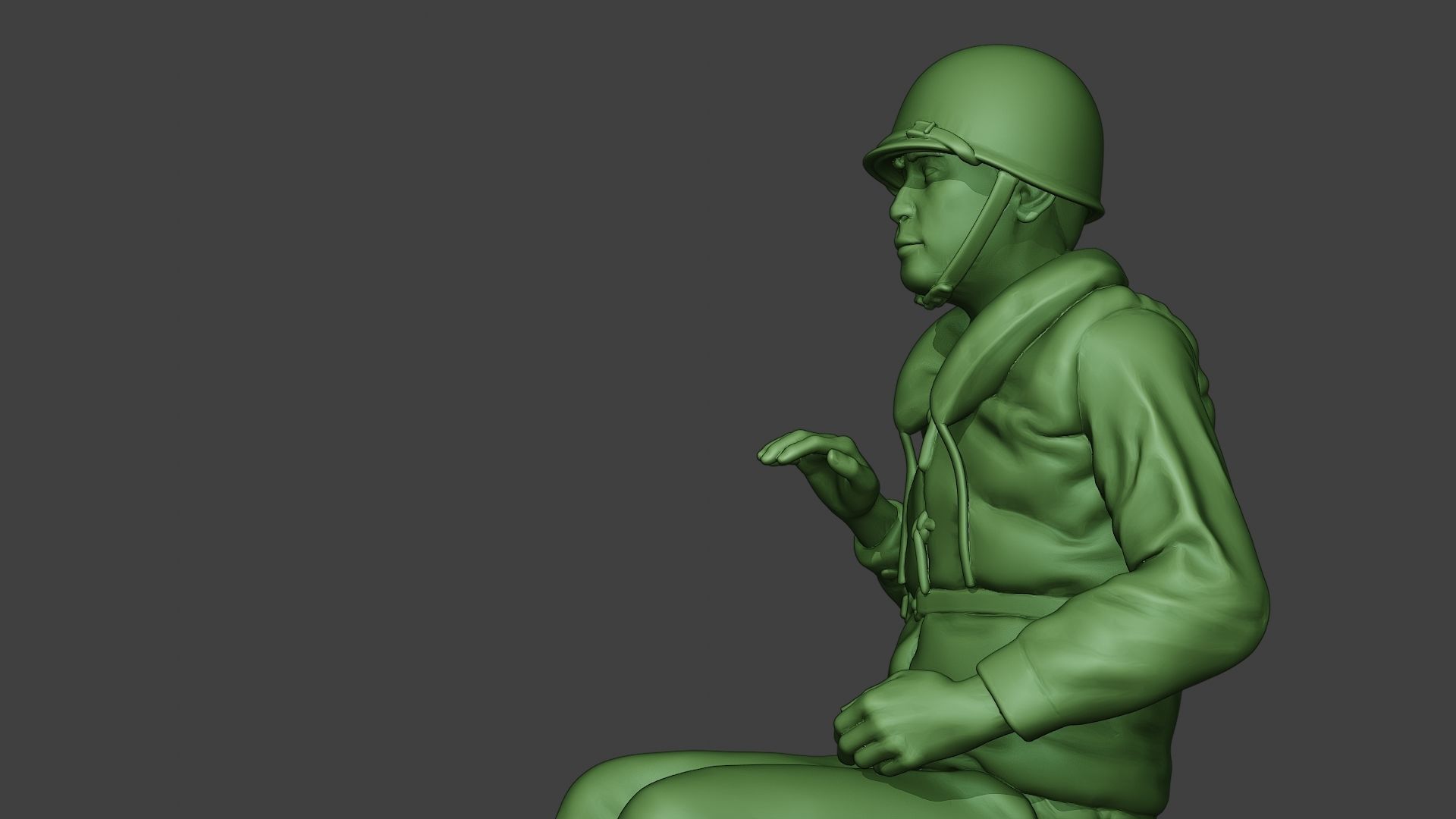 US Navy Sailor ww2 Sit USN1 3D print model_17