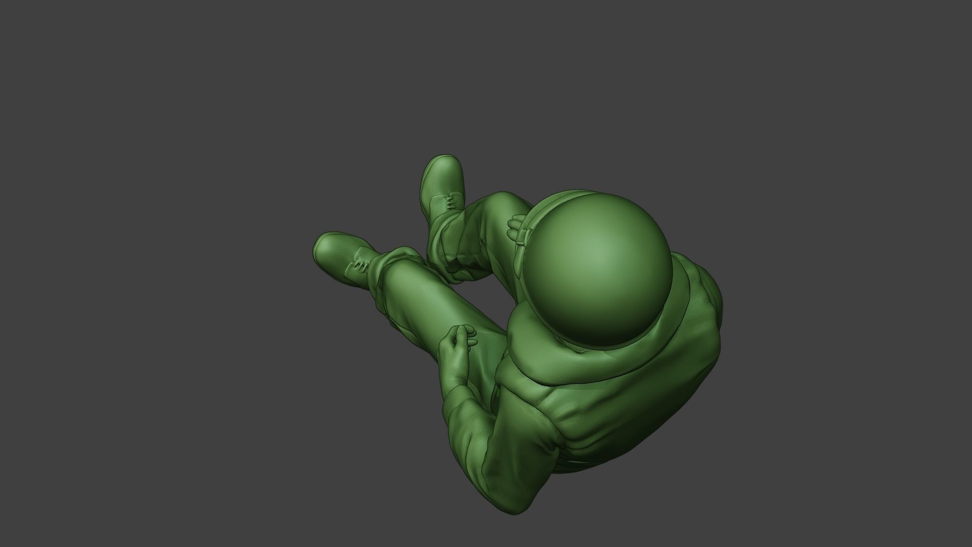 US Navy Sailor ww2 Sit USN1 3D print model_16