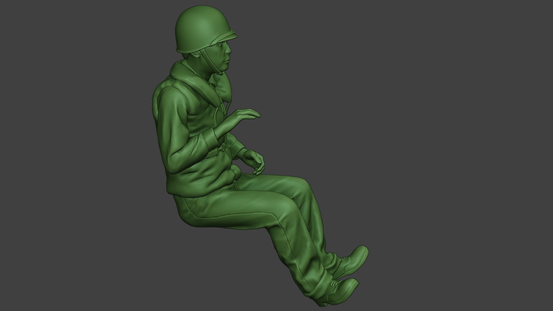 US Navy Sailor ww2 Sit USN1 3D print model_30