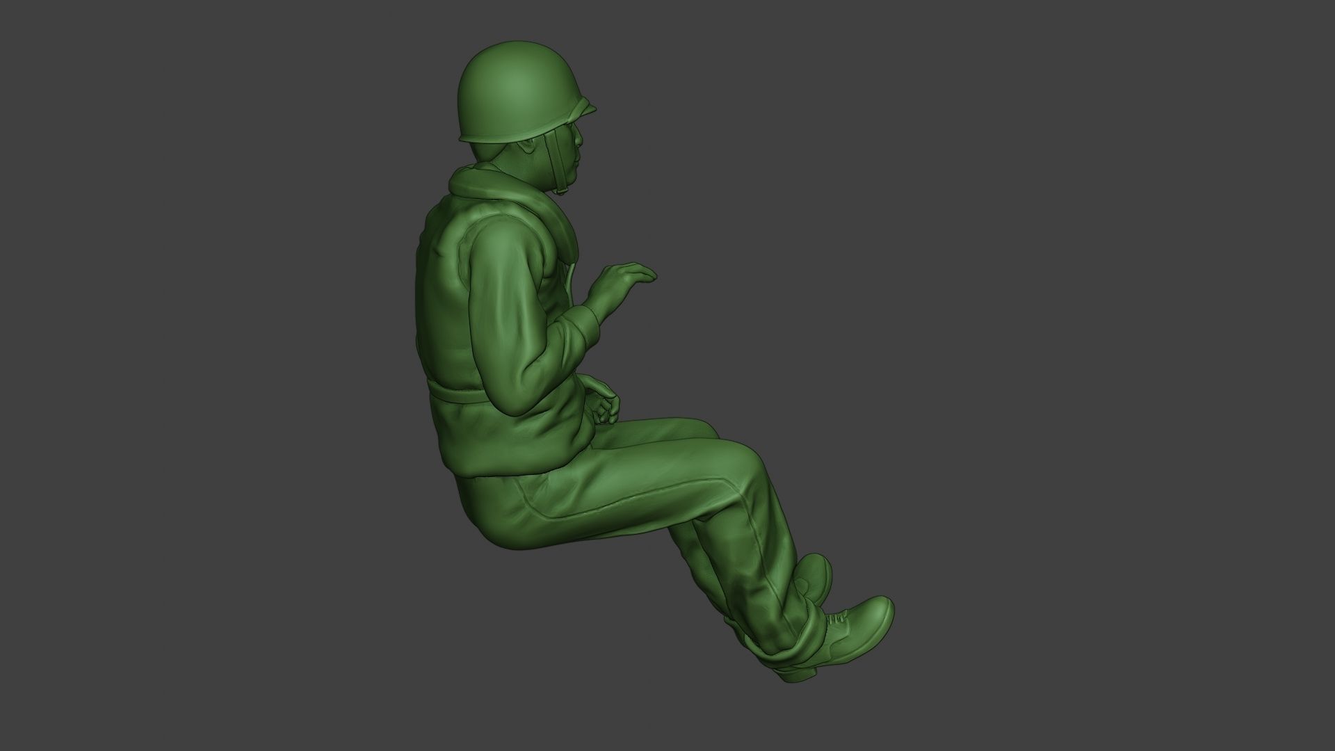 US Navy Sailor ww2 Sit USN1 3D print model_31