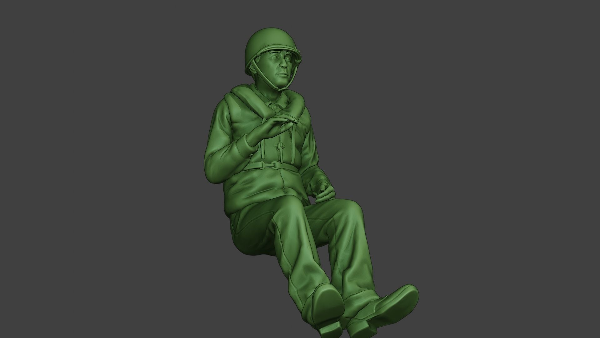 US Navy Sailor ww2 Sit USN1 3D print model_13