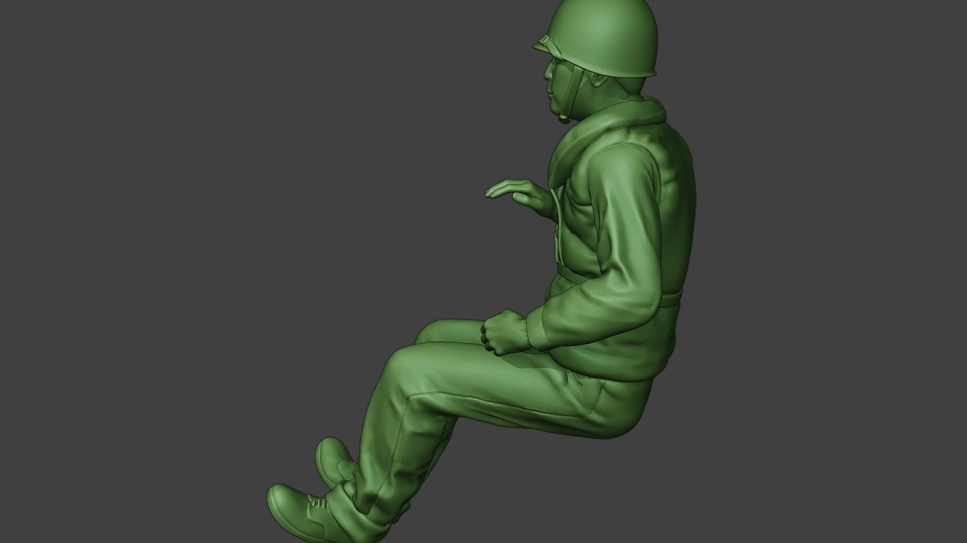 US Navy Sailor ww2 Sit USN1 3D print model_26