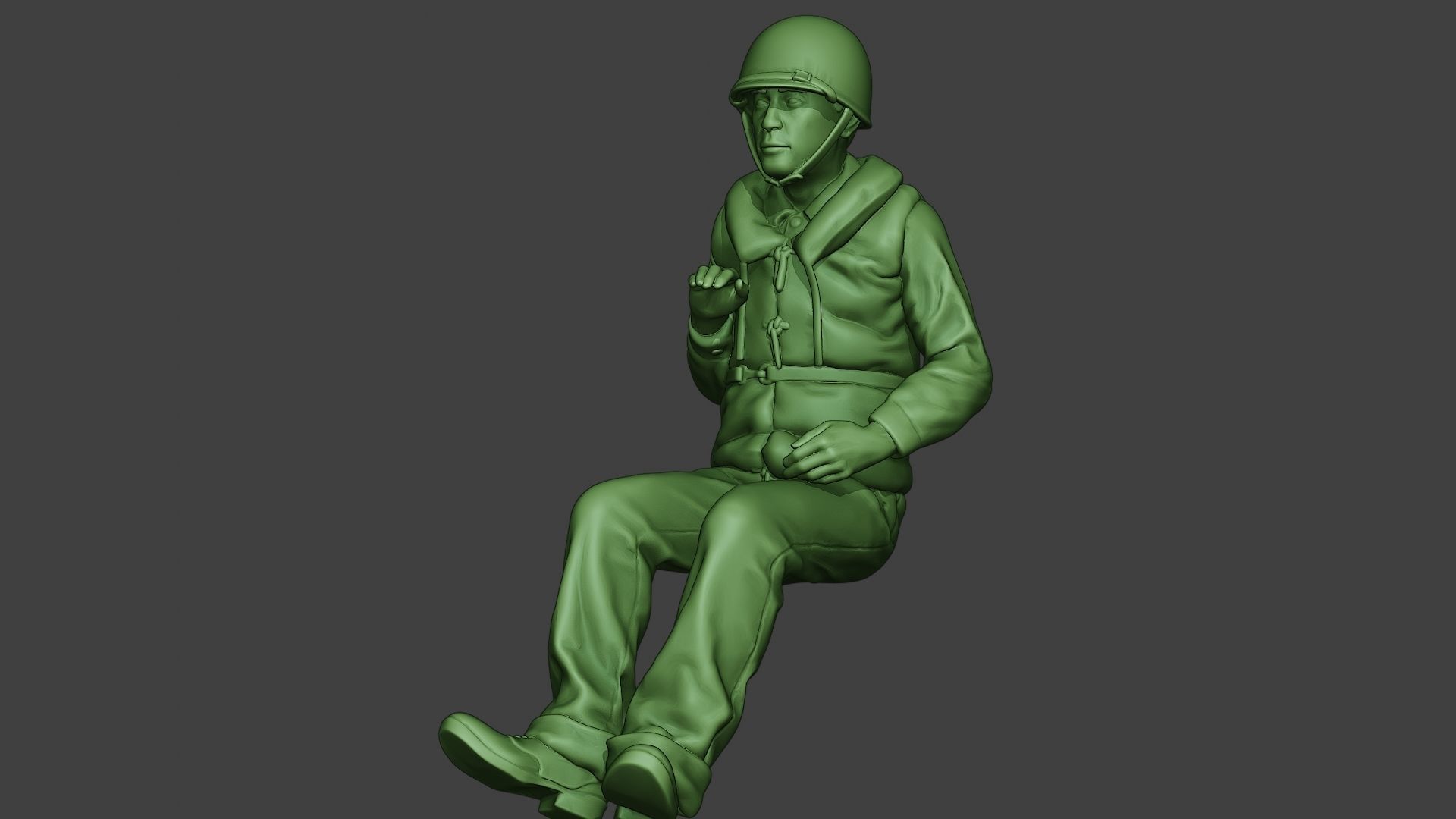 US Navy Sailor ww2 Sit USN1 3D print model_27