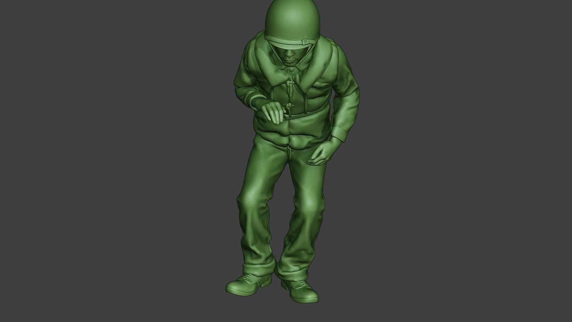 US Navy Sailor ww2 Sit USN1 3D print model_14