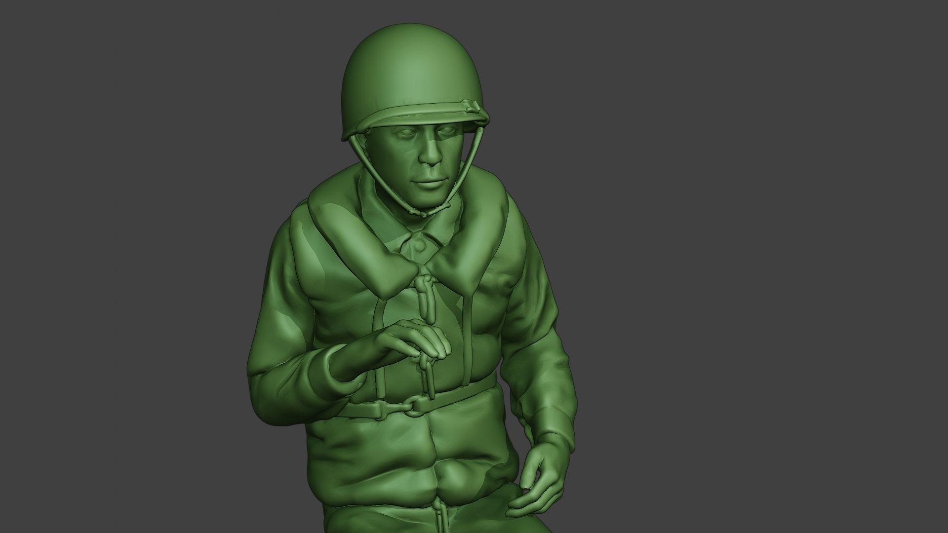 US Navy Sailor ww2 Sit USN1 3D print model_19