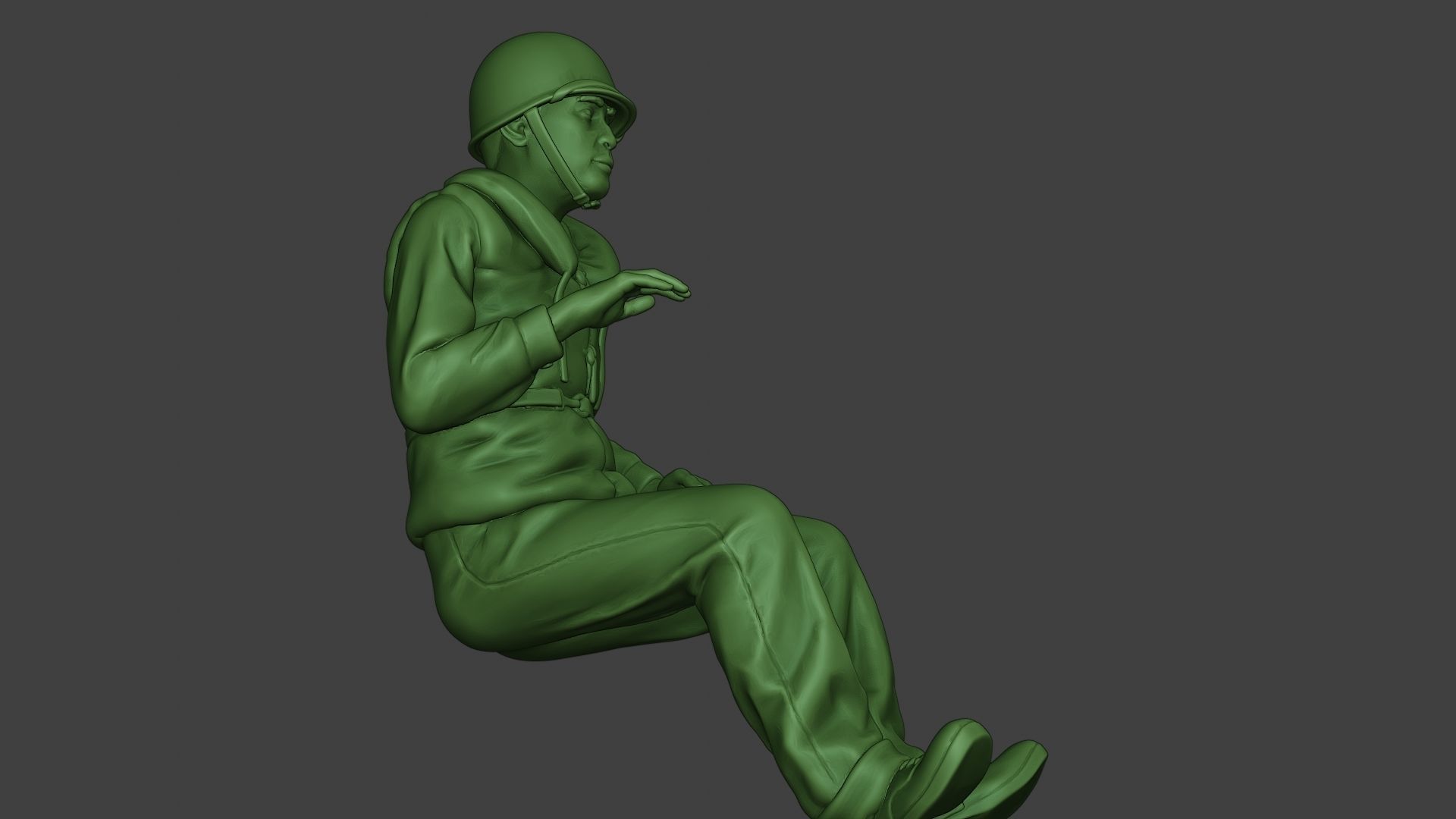 US Navy Sailor ww2 Sit USN1 3D print model_29