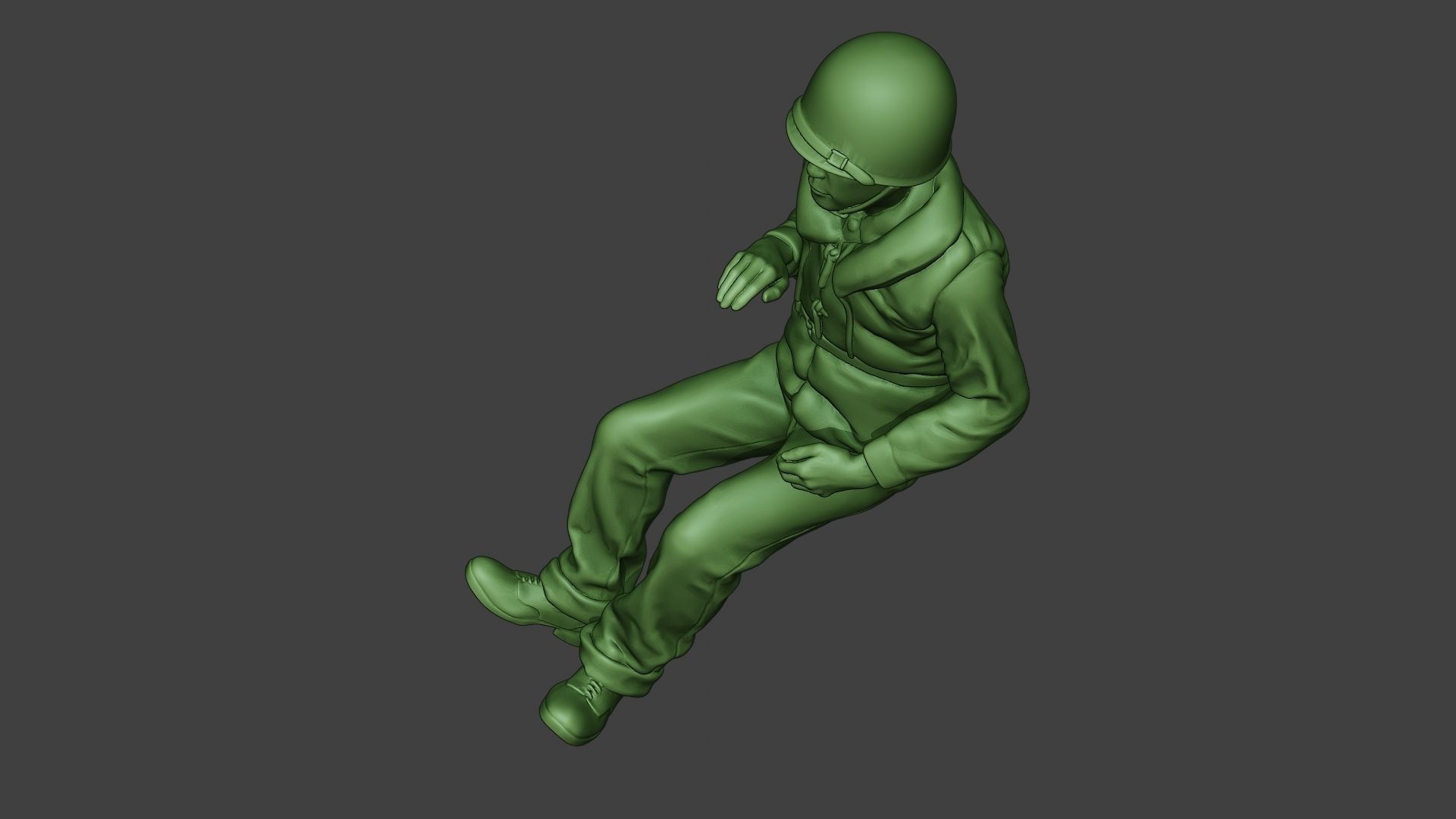 US Navy Sailor ww2 Sit USN1 3D print model_15