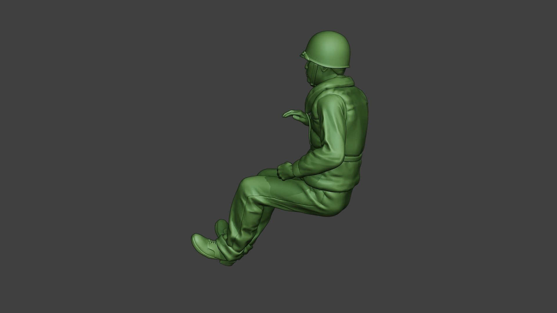 US Navy Sailor ww2 Sit USN1 3D print model_4