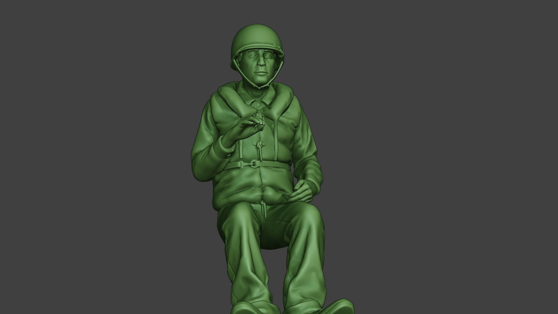 US Navy Sailor ww2 Sit USN1 3D print model_28