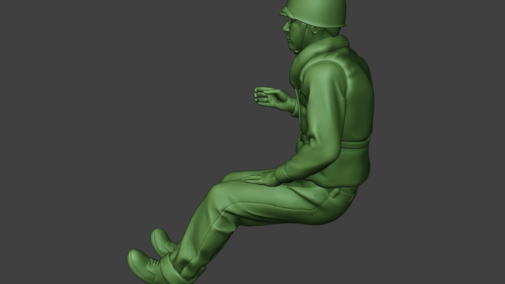 US Navy Sailor ww2 Sit2 USN1 3D print model_26