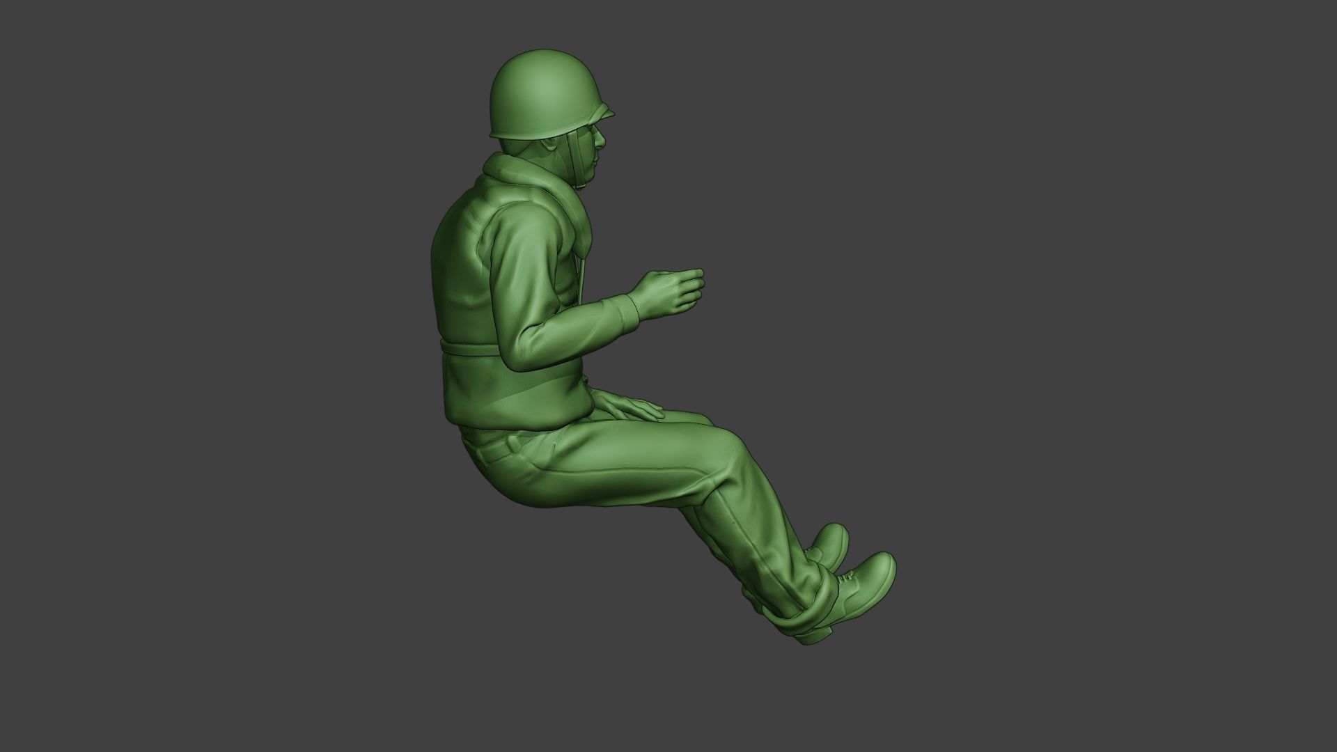 US Navy Sailor ww2 Sit2 USN1 3D print model_8