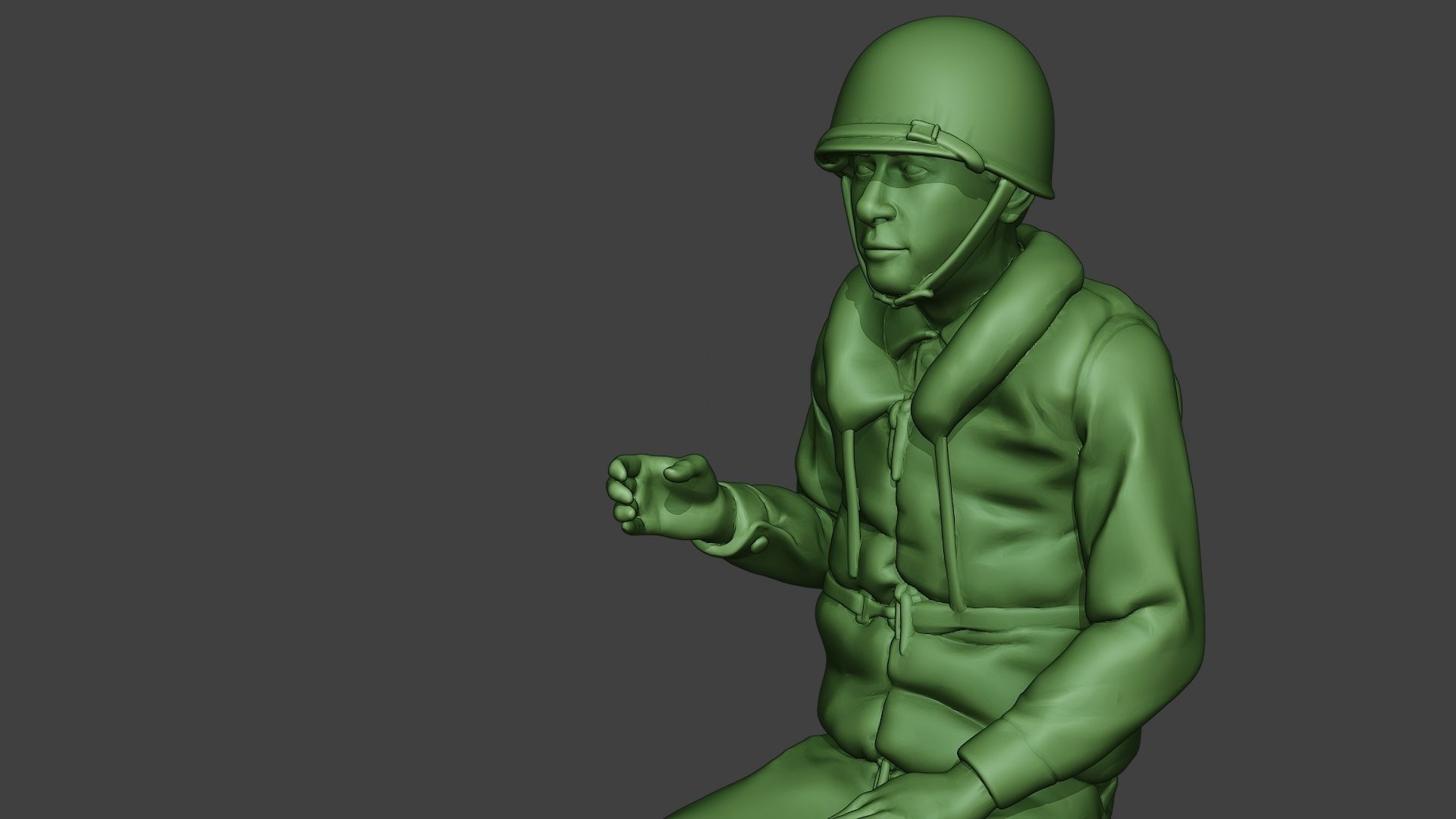 US Navy Sailor ww2 Sit2 USN1 3D print model_18