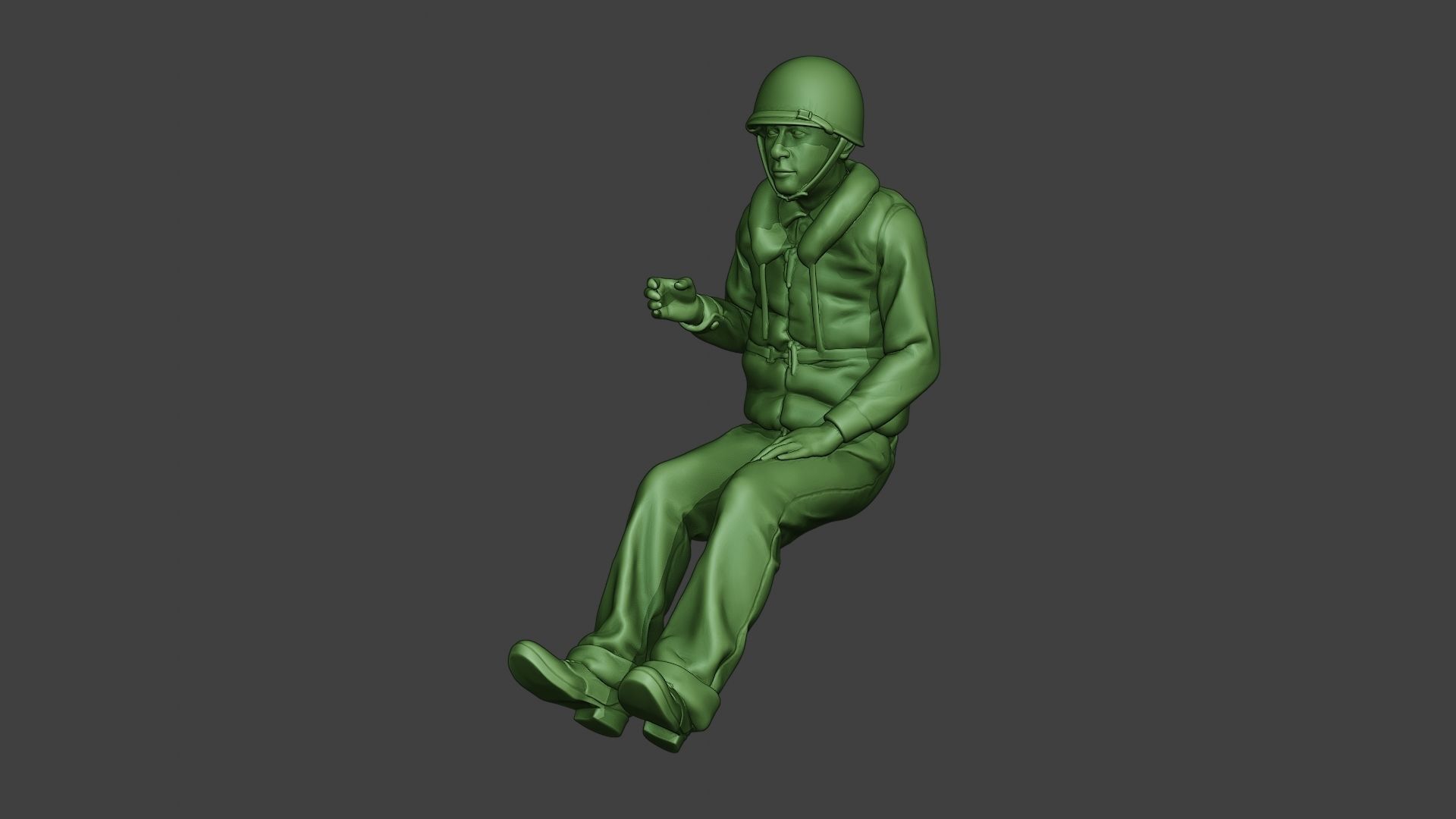 US Navy Sailor ww2 Sit2 USN1 3D print model_2