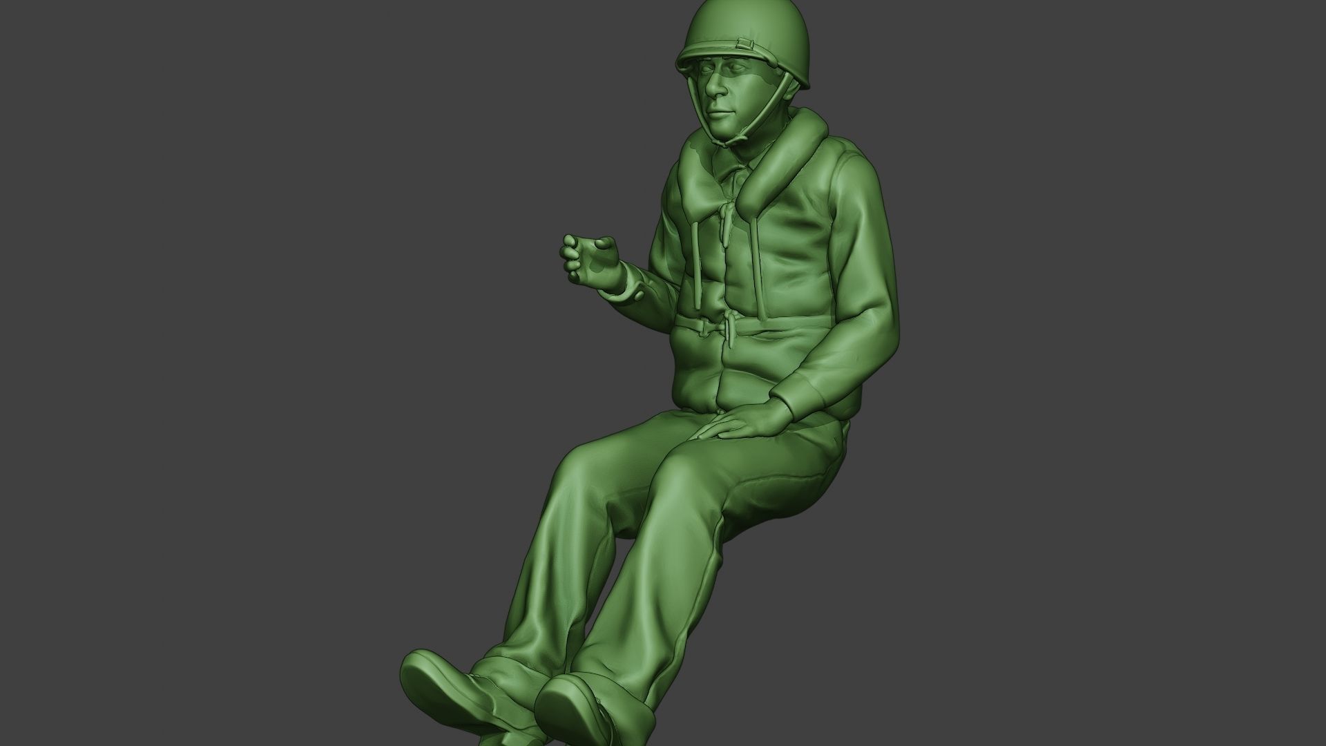 US Navy Sailor ww2 Sit2 USN1 3D print model_27