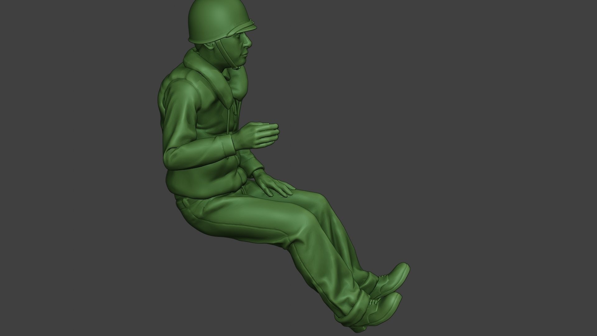 US Navy Sailor ww2 Sit2 USN1 3D print model_30