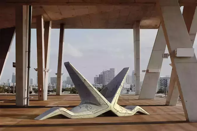 Arrow Sculpture model for 3d printing