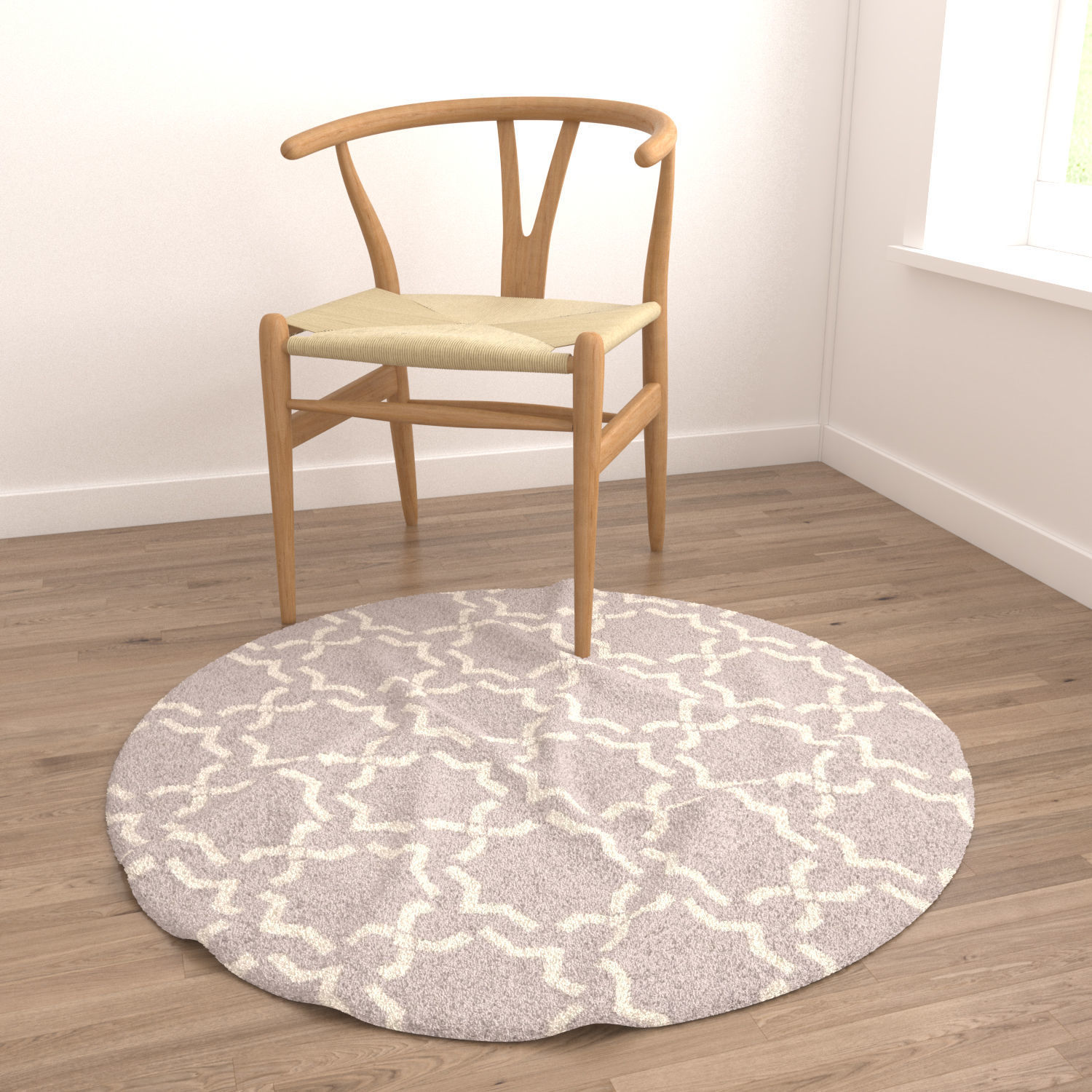 Round Rug Set 92 3D model_3