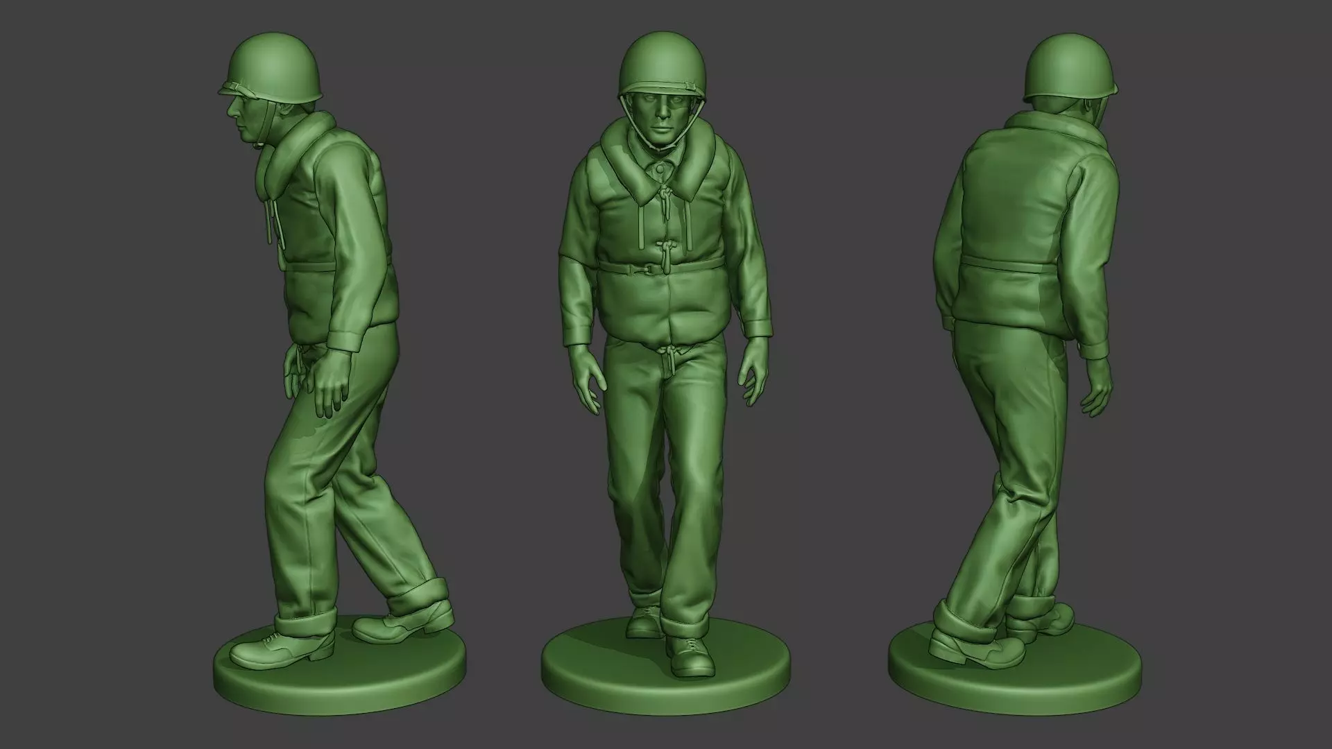 US Navy Sailor ww2 Walk USN1 3D print model