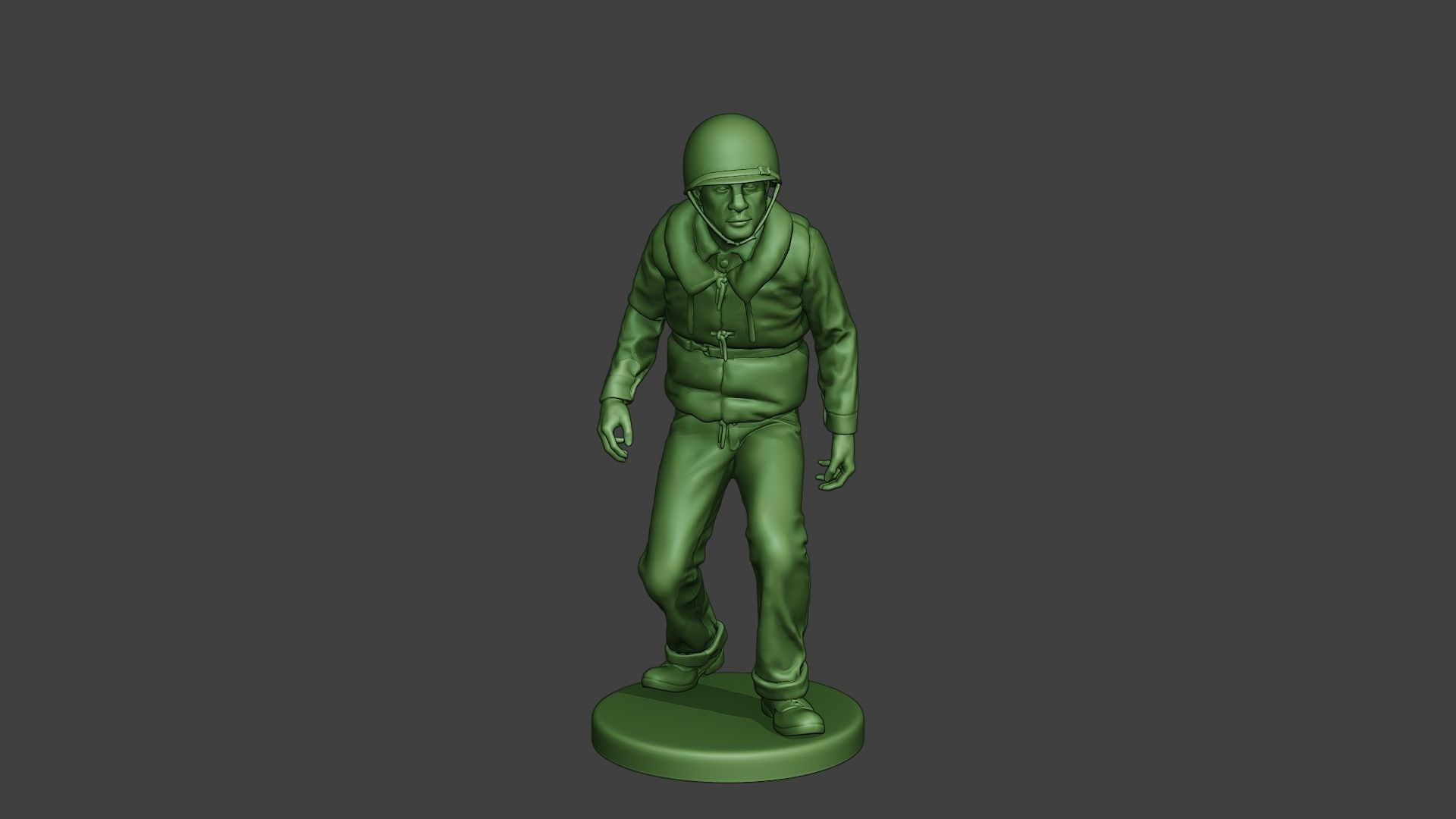 US Navy Sailor ww2 Walk2 USN1 3D print model_1