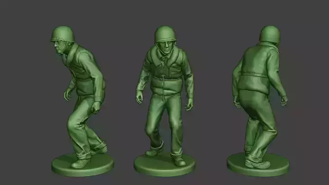 US Navy Sailor ww2 Walk2 USN1 3D print model