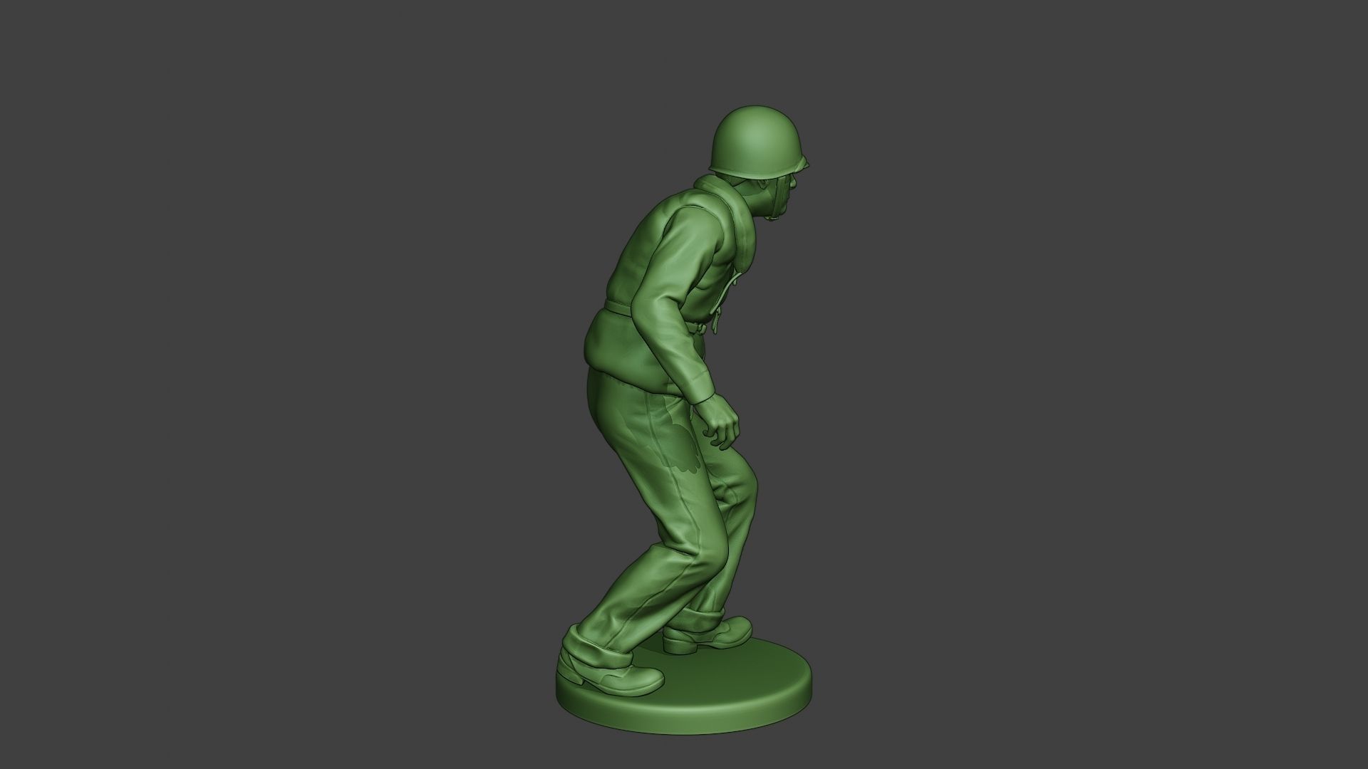 US Navy Sailor ww2 Walk2 USN1 3D print model_8