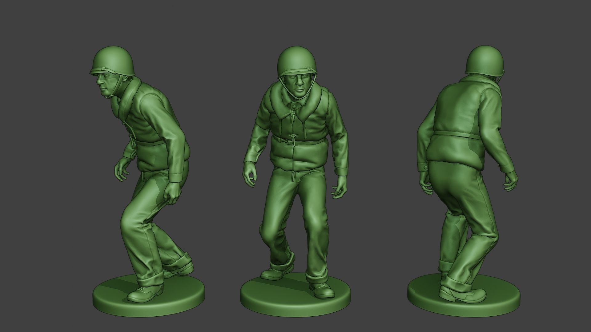 US Navy PtBoat Crew pack ww2 USN1 3D Model Collection_15