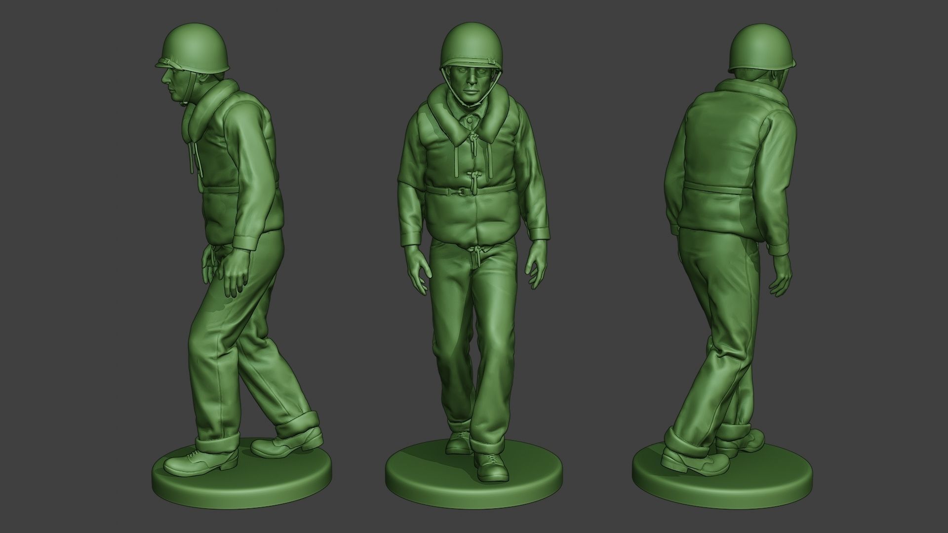 US Navy PtBoat Crew pack ww2 USN1 3D Model Collection_9