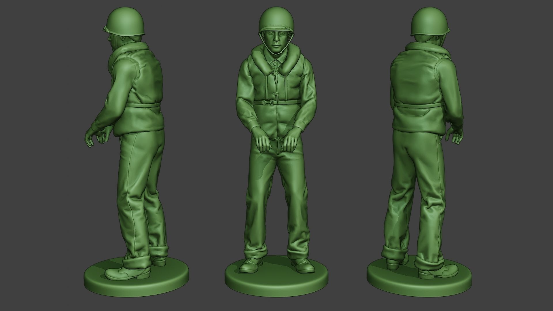 US Navy PtBoat Crew pack ww2 USN1 3D Model Collection_19