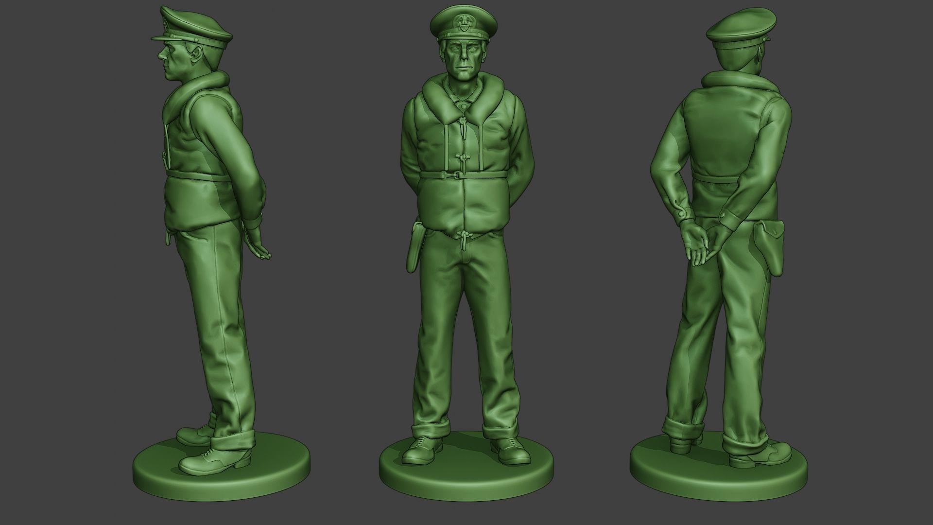 US Navy PtBoat Crew pack ww2 USN1 3D Model Collection_17