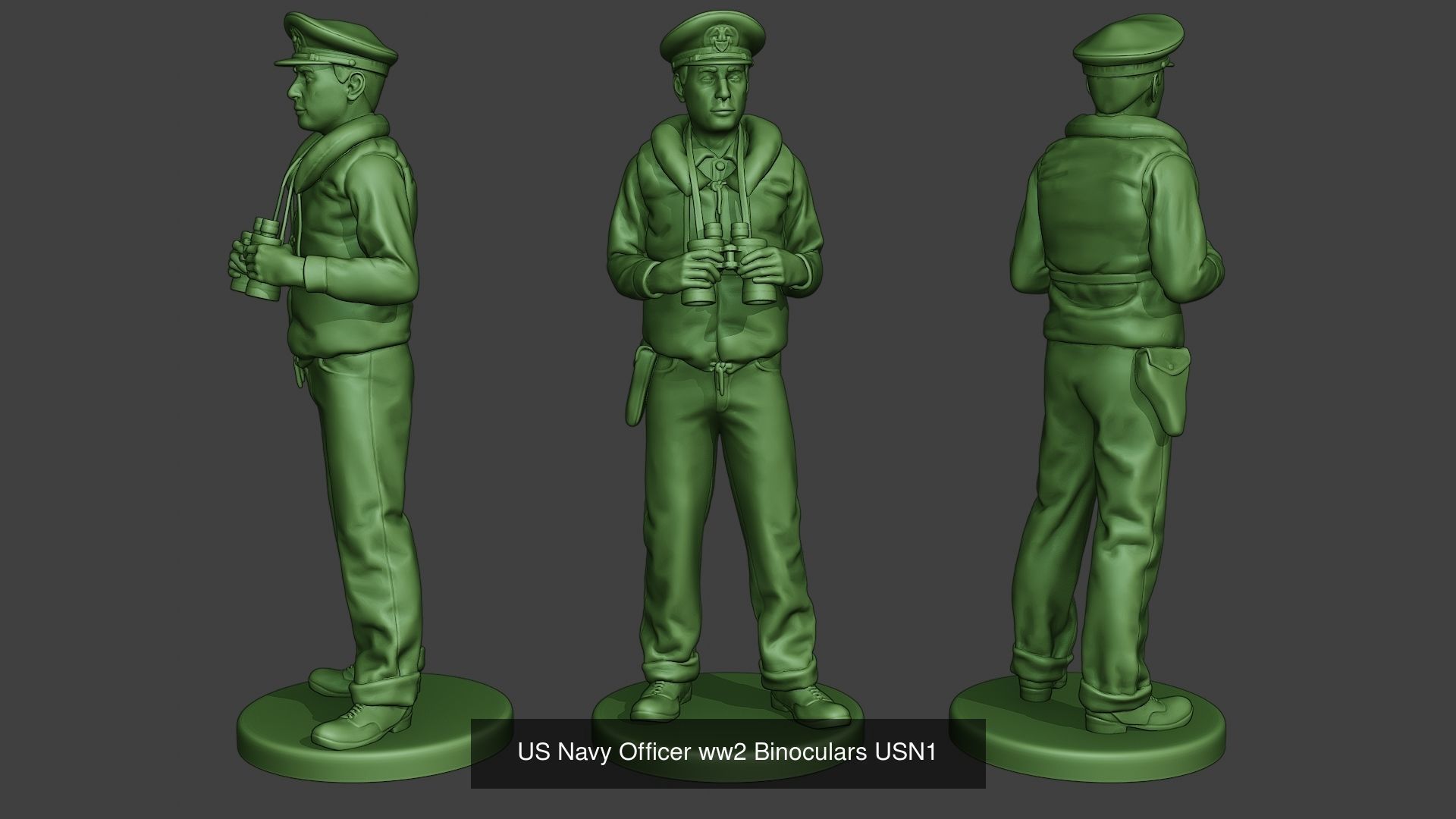 US Navy PtBoat Crew pack ww2 USN1 3D Model Collection_2