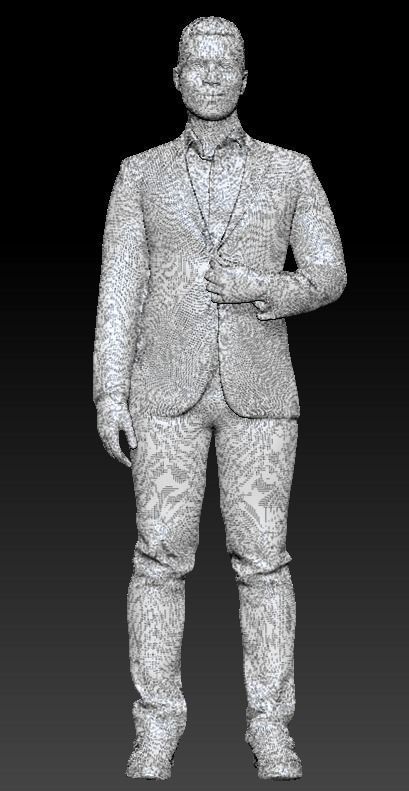 Handsome young man in business suit 243 Low-poly 3D model_6