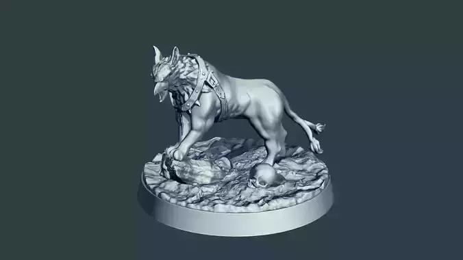 Twin Tail Gryph Dog - 3D Print Model