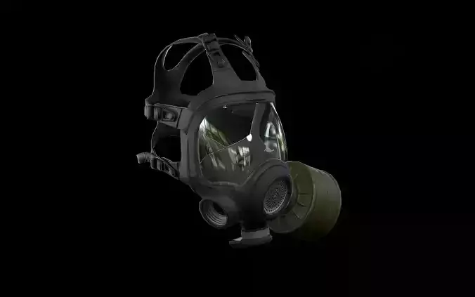 GP 21 Gas mask Low-poly 3D model