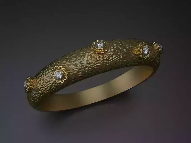Ring with marguerites
