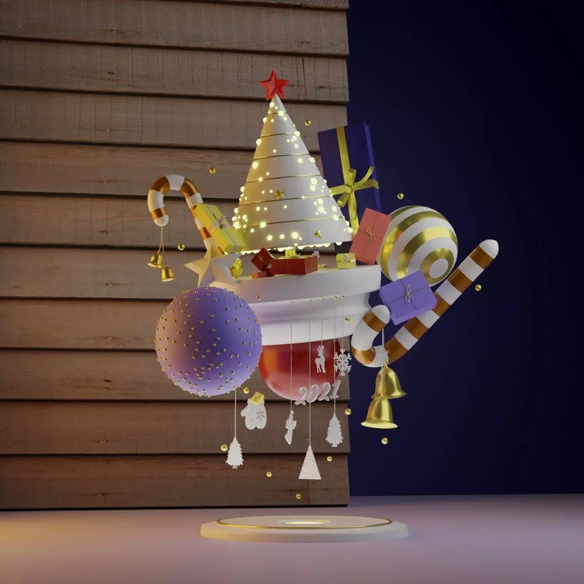 Christmas Tree Free 3D model