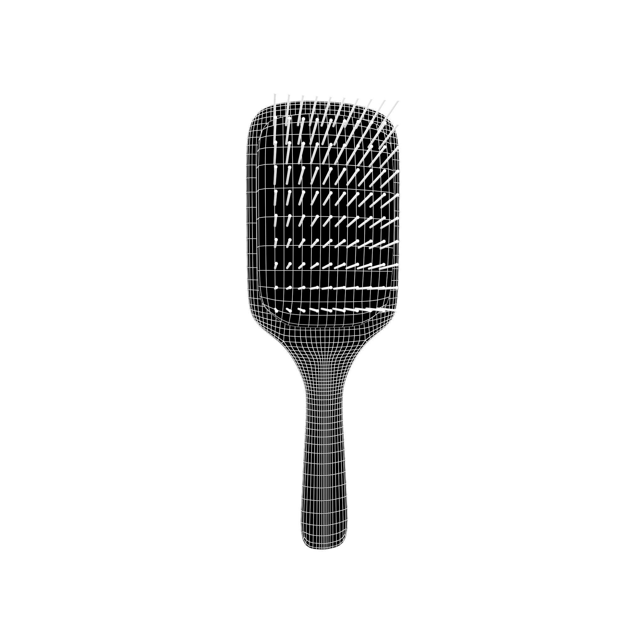 Hair Brush v1 002 3D model_5