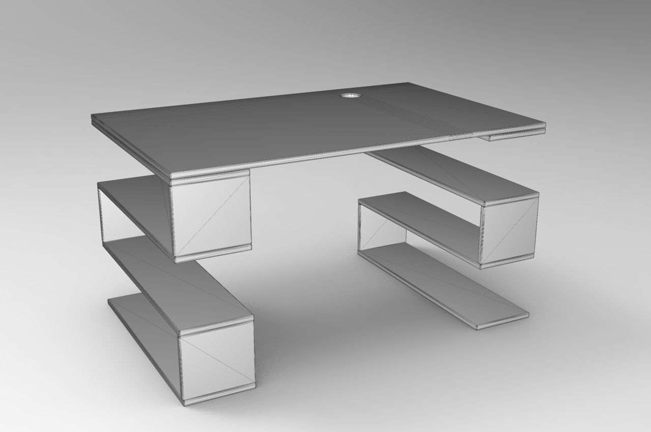 Design Table Low-poly 3D model_5