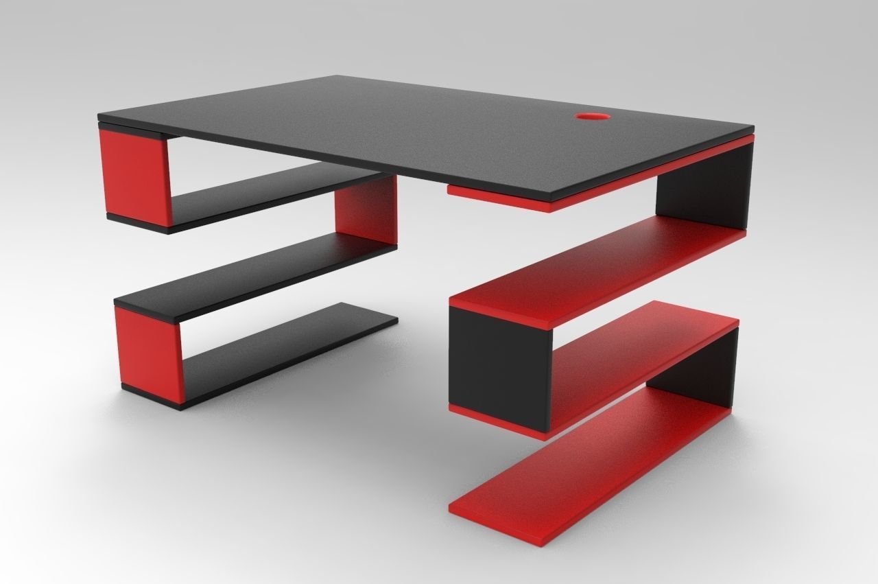 Design Table Low-poly 3D model_1