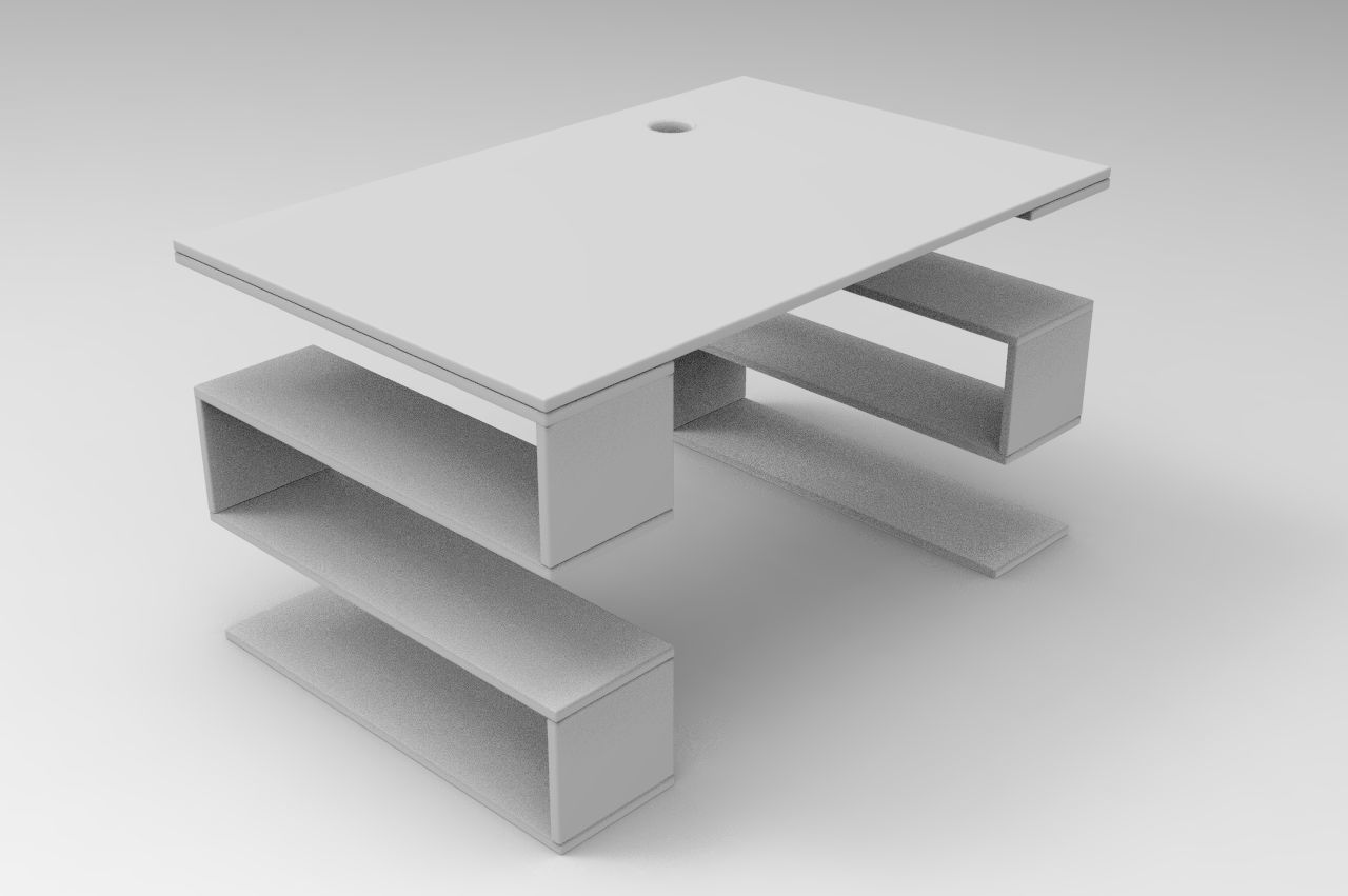 Design Table Low-poly 3D model_8